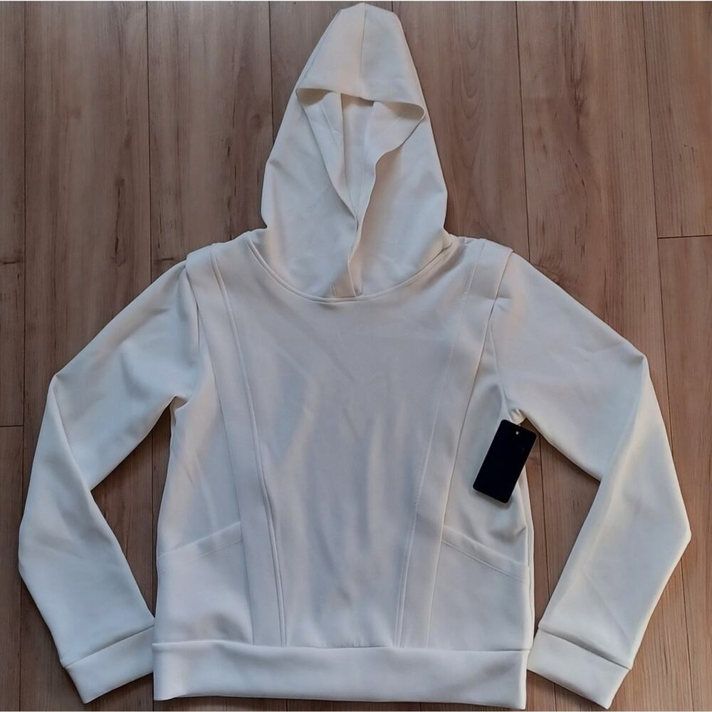 NWT NUX Sleek Fabric Mia Hoodie Coconut M SOLD OUT COLOR - Picture 8 of 11